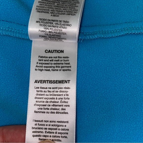 Mountain HardWear Jacket Womens Full Zip  Pockets Logo Blue M Fleece Lined - Picture 10 of 11